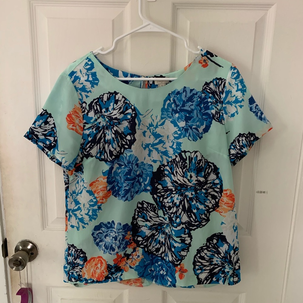 J. Crew Floral Blouse
